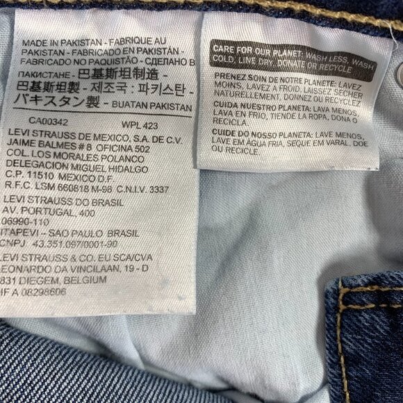 Levi's Classic Denim Jeans high rise  skinny dark wash size 29 - Picture 10 of 11